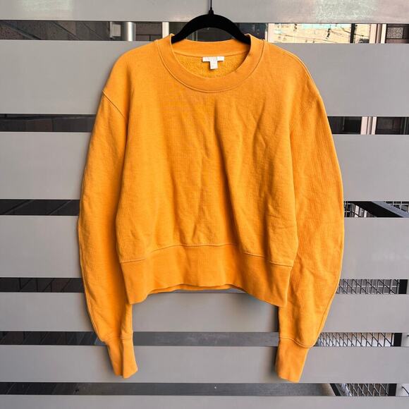 COS Bright Orange Crew Neck Pullover Sweatshirt Size S - Picture 2 of 5